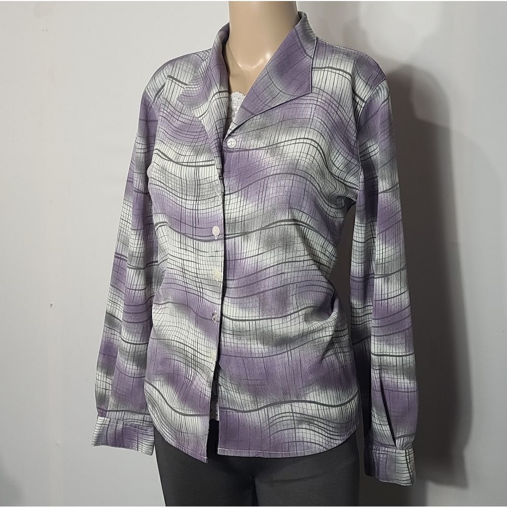 Alfred Dunner Button Up Shirt - Picture 8 of 9